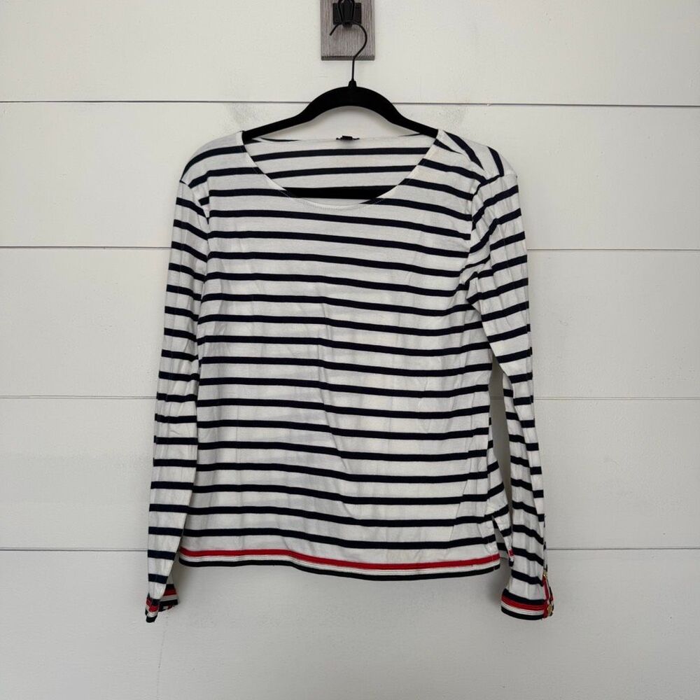 J. Crew Women’s Small Navy White Nautical Longsleeve